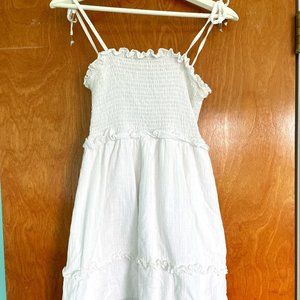 White Summer Linen Dress